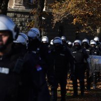 Sukob ispred skupštine u Beogradu