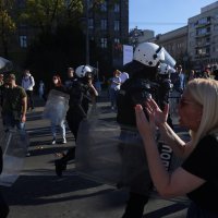 Sukob ispred skupštine u Beogradu