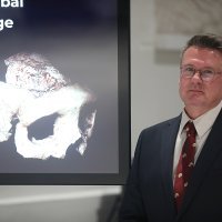 Ivor Janković i Fred Smith uoči otvorenja izložbe 'Lubanja C'