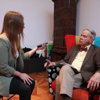 Ivor Janković i Fred Smith uoči otvorenja izložbe 'Lubanja C'