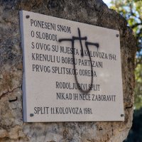Išaran spomenik prvom splitskom partizanskom odredu