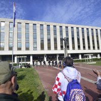 Prosvjed Torcide pred sudom u Splitu