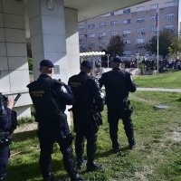 Prosvjed Torcide pred sudom u Splitu