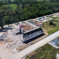 Odmorište Zagreb u trenutku rušenja