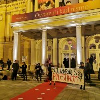 Umjetnice i aktivisti u Rijeci prekinuli premijeru Naharinove predstave i pozvali na bojkot