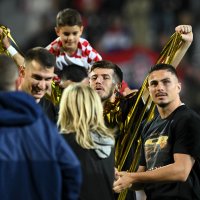 Hrvatska nogometna reprezentacija, slavlje nakon plasmana na SP 2026., 14.11.2025.