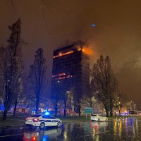 Gori Vjesnikov neboder - uživo s mjesta požara