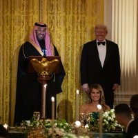 Raskošna večera u Bijeloj kući koju je američki predsjednik Donald Trump organizirao za posjet saudijskog prijestolonasljednika