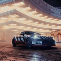 Mercedes-AMG GT 4 Door Coupe prototip u Las Vegasu s Bradom Pittom i Georgeom Russellom