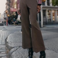 Zara: Smeđe krojene hlače