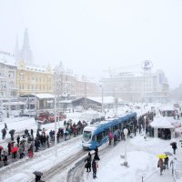 Zagreb pod snijegom 2012.
