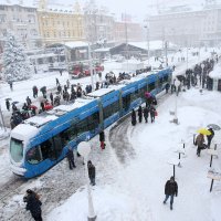 Zagreb pod snijegom 2012.