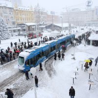 Zagreb pod snijegom 2012.