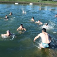 Novogodišnje kupanje u Sisku