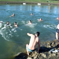 Novogodišnje kupanje u Sisku