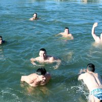 Novogodišnje kupanje u Sisku