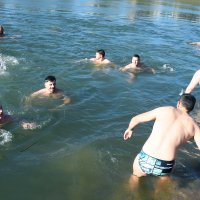 Novogodišnje kupanje u Sisku
