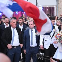 Vjenčanje sina Mira Bulja, Nediljka Bulja i Pie Cvitković