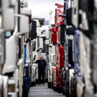 Prosvjed kamiondžija na europskim granicama