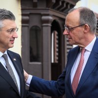 Andrej Plenković ugostio je njemačkog kancelara Friedricha Merza u Zagrebu