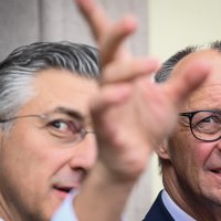 Andrej Plenković ugostio je njemačkog kancelara Friedricha Merza u Zagrebu