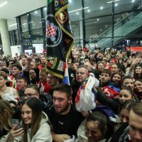 Doček rukometaša u Zračnoj luci Franjo Tuđman