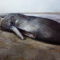 Zlatan Vehabović_ Leviathan_ oil on canvas_ 196 x 305cm_ 2013. photo Damir Žižić