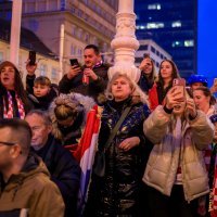 Doček brončanih rukometaša na Trgu bana Jelačića