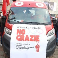 Prosvjed protiv ICA-a u Milanu