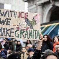 Prosvjed protiv ICA-a u Milanu