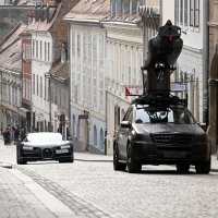 Bugatti u Radićevoj ulici na snimanju