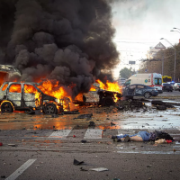 Kijev nakon napada projektilima u listopadu 2022. godine