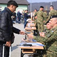 Ročnici na početku temeljnog vojnog osposobljavanja