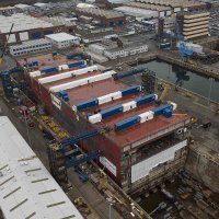 HMS Prince of Wales tijekom izgradnje u prosincu 2014. godine