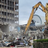 Rušenje zapadnog aneksa Vjesnika