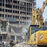 Rušenje zapadnog aneksa Vjesnika