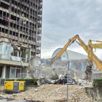 Rušenje zapadnog aneksa Vjesnika