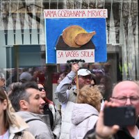 Prosvjed šest sindikata na Europskom trgu u Zagrebu