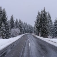 Zimski uvjeti na državnoj cesti DC 52 Prozor - Vrelo Koreničko