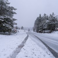 Zimski uvjeti na državnoj cesti DC 52 Prozor - Vrelo Koreničko