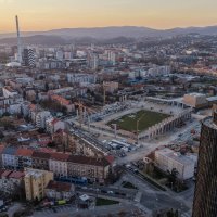 Fotografije iz zraka radova na novom stadionu u Kranjčevićevoj 27.3.2026.