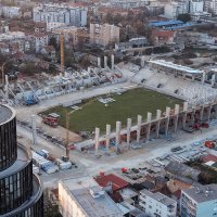 Fotografije iz zraka radova na novom stadionu u Kranjčevićevoj 27.3.2026.
