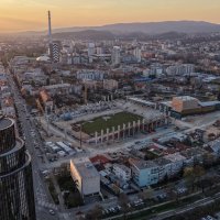 Fotografije iz zraka radova na novom stadionu u Kranjčevićevoj 27.3.2026.