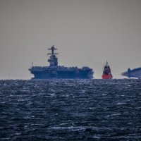 Dolazak najvećeg američkog nosača aviona USS Gerald R. Ford pred Split