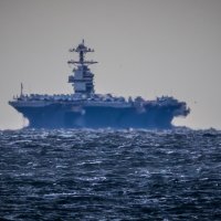 Dolazak najvećeg američkog nosača aviona USS Gerald R. Ford pred Split