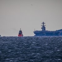 Dolazak najvećeg američkog nosača aviona USS Gerald R. Ford pred Split