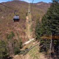 Pogled na Medvednicu iz žičare nakon oluje koja je uništila dio šume