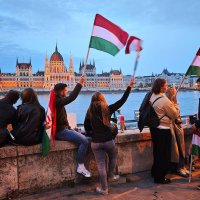 Veselje u Mađarskoj nakon prvih rezultata