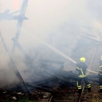 Požar skladišta HŽ-a u Osijeku