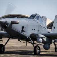 OA-1K Skyraider II prije polijetanja u bazi Eglin u Floridi